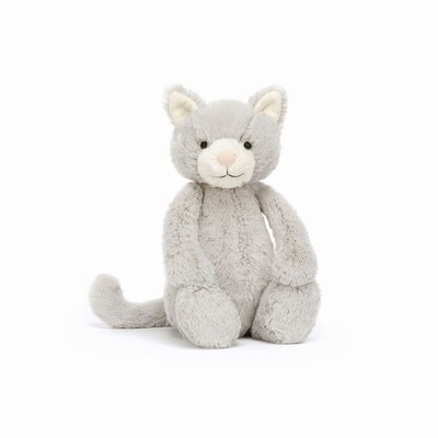 Jellycat Bashful Grey Cat Australia | 631987KDG